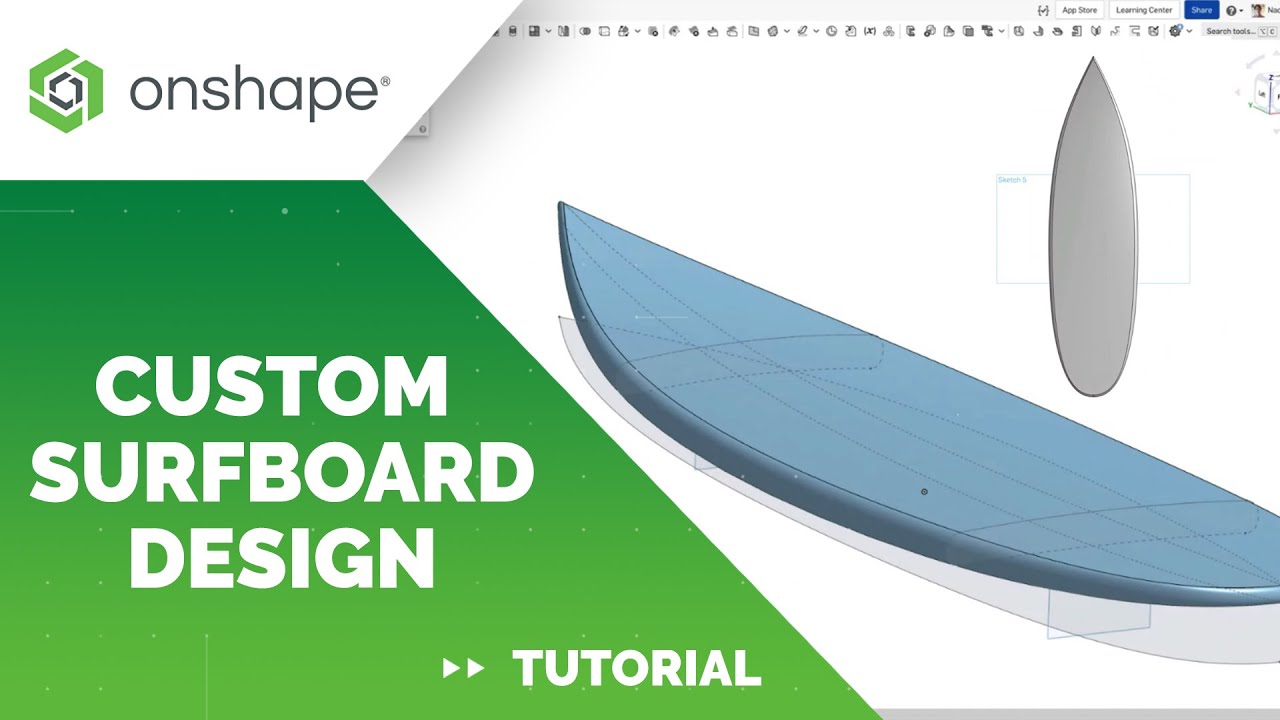 Surfboard Design in Onshape (Tutorial)