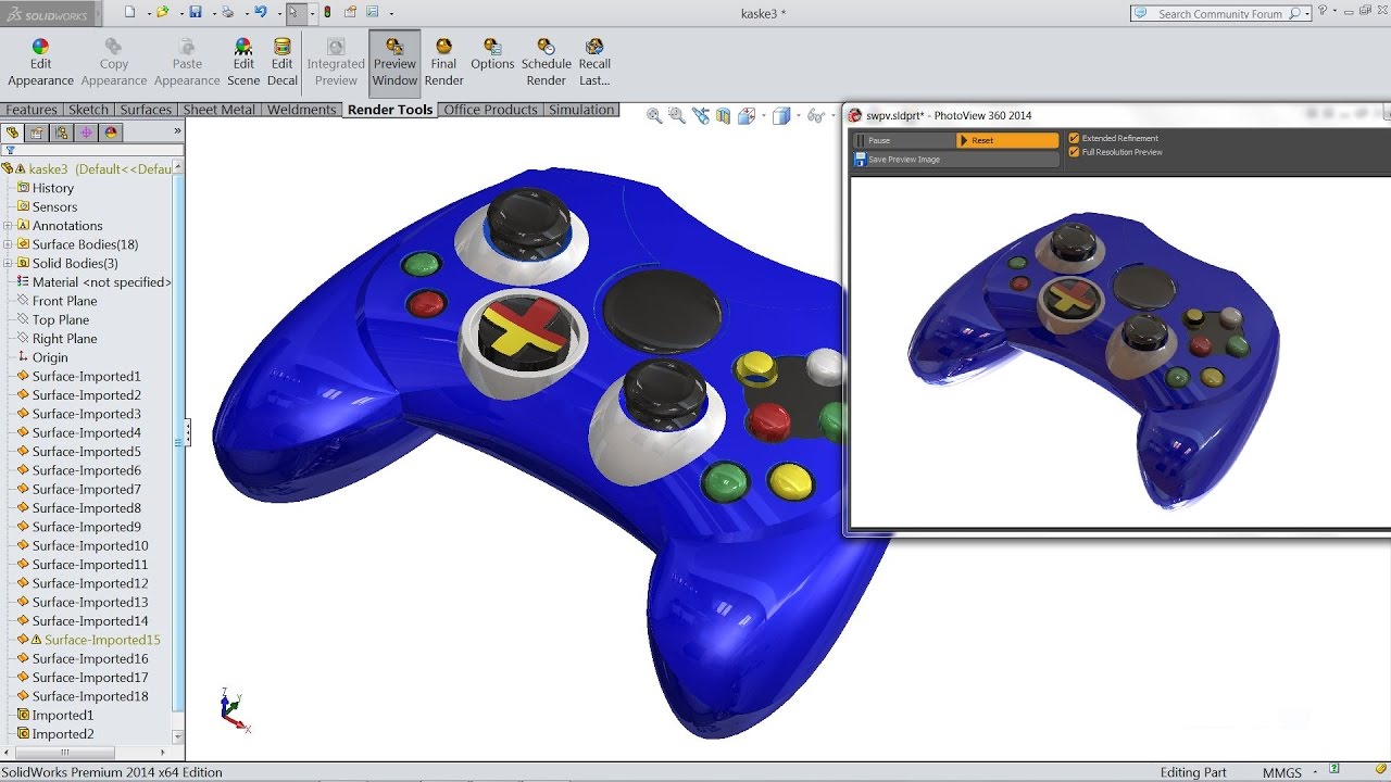 Solidworks tutorial PhotoView 360