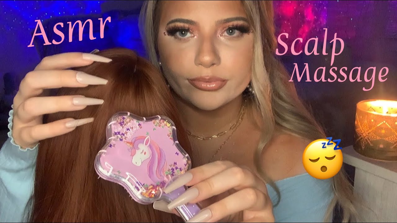Asmr Scalp Massage | Hair Brushing, Scalp Scratching, Hair Play ❤️