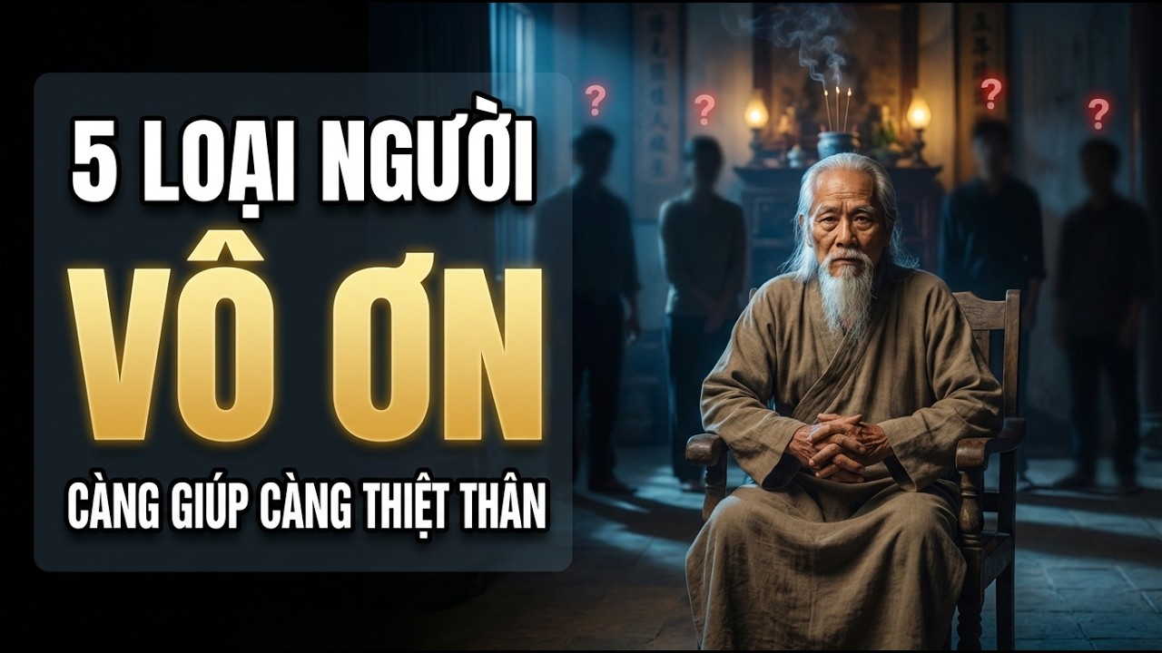 5 LOẠI NGƯỜI VÔ ƠN CÀNG GIÚP CÀNG THIỆT THÂN | CỔ NHÂN DẠY SỐNG