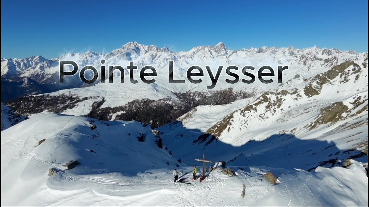 Pointe Leysser, vallée d'Aoste , ski de randonnée, dji neo 2