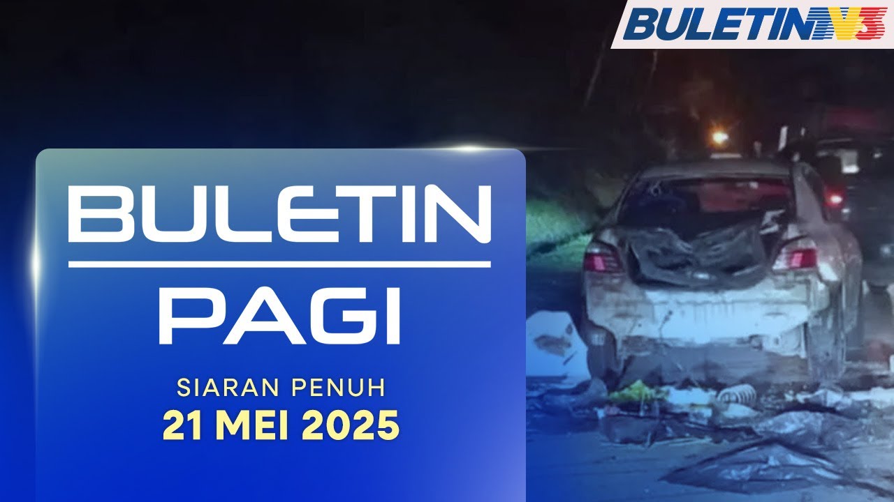 Kereta Rosak Teruk Diserang Sekumpulan Gajah Amuk Di Gerik | Buletin Pagi, 21 Mei 2025