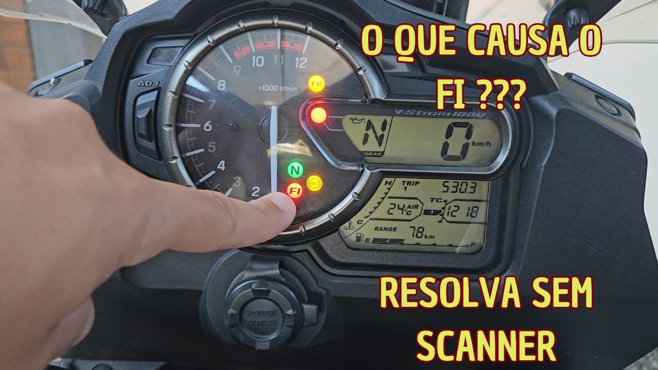 ERRO FI NA SUZUKI? Como ver o Código de Defeito sem Scanner!