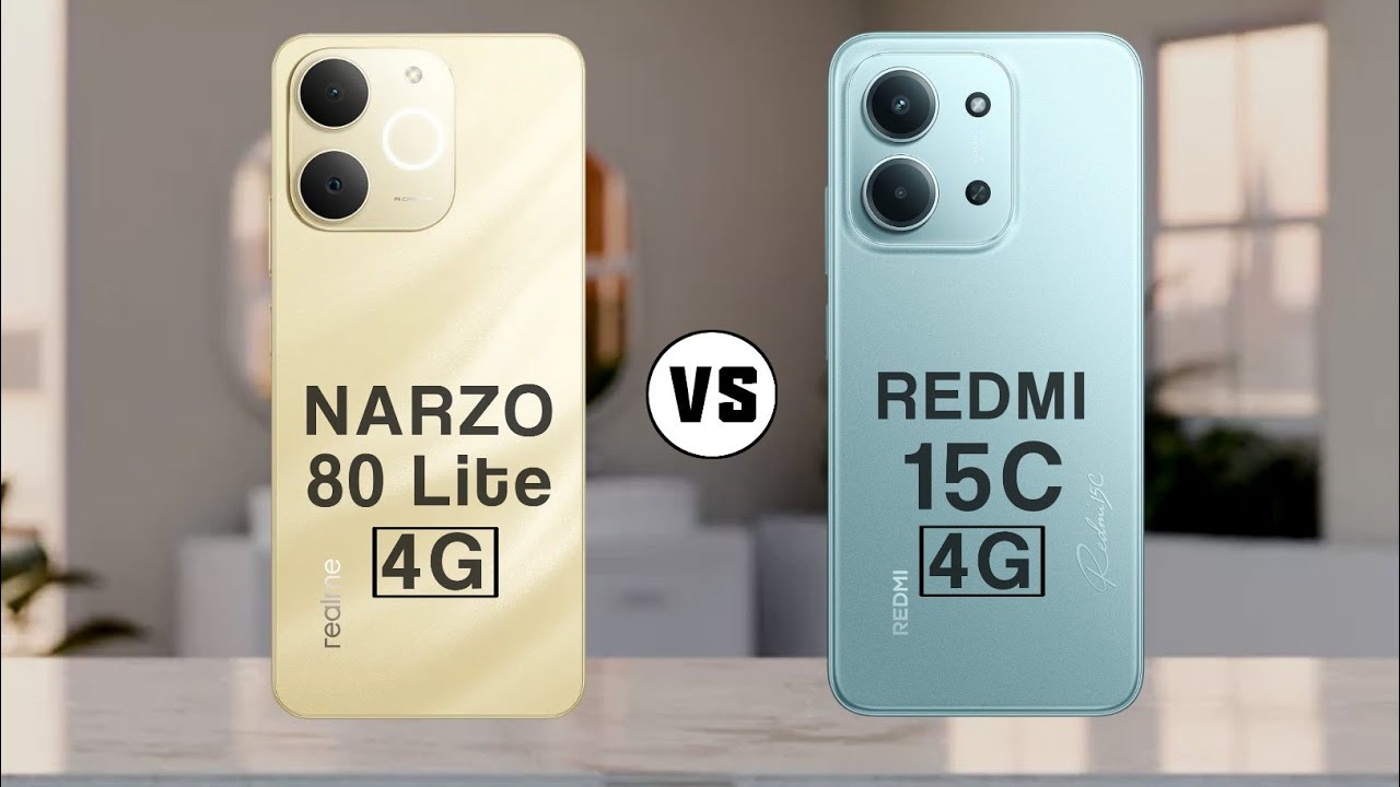 Realme Narzo 80 Lite 4G vs Redmi 15C 4G