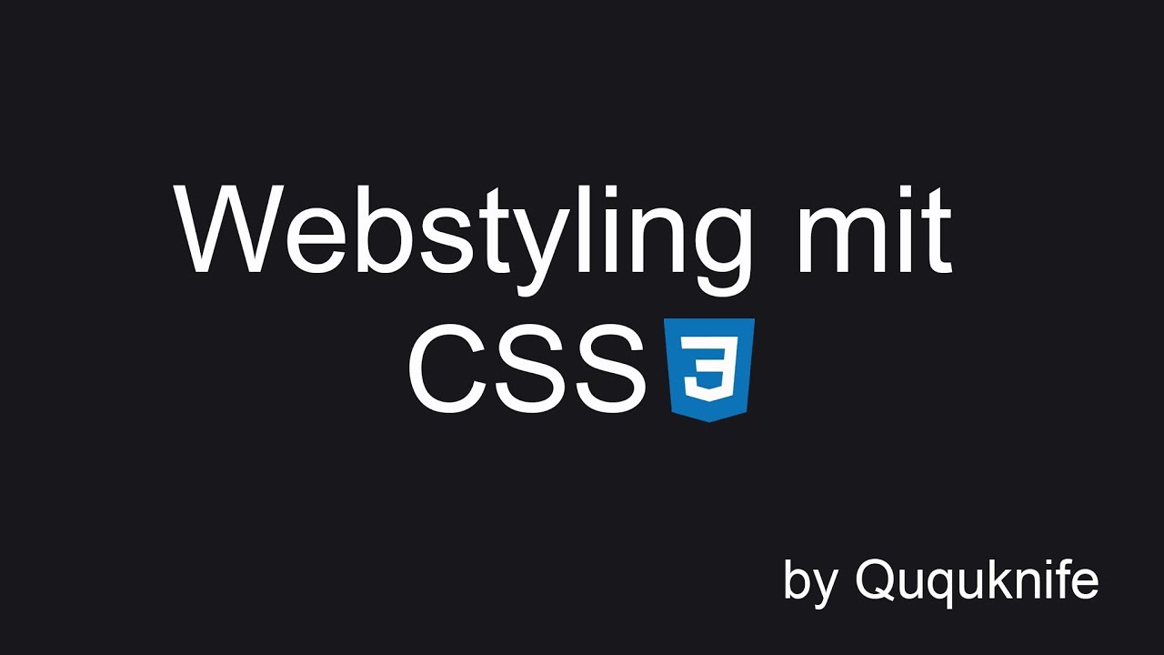 Webstyling mit CSS Theorie Wissen