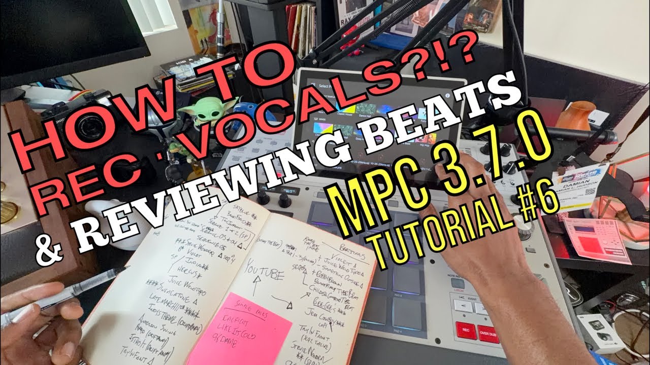 Mpc 3.7.0 Tutorial 6 How to Record Vocals? Best Mic & Review your beats!