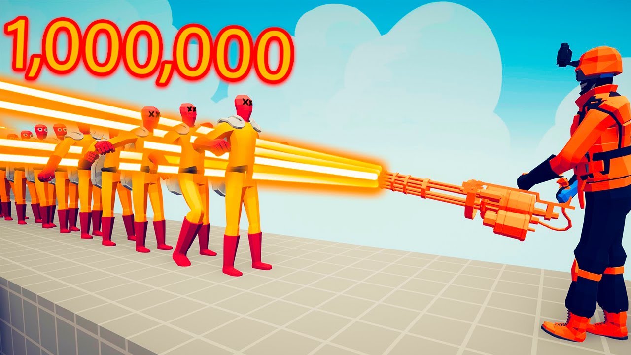 1000000 DAMAGE MINIGUN | TABS Totally Accurate Battle Simulator