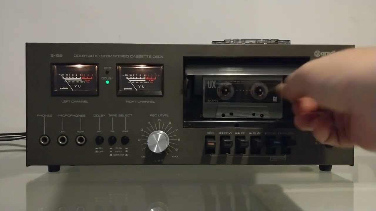 [VENDIDO] 20062025 Gradiente S125 Auto Stop Stereo Cassette Deck (revisado)