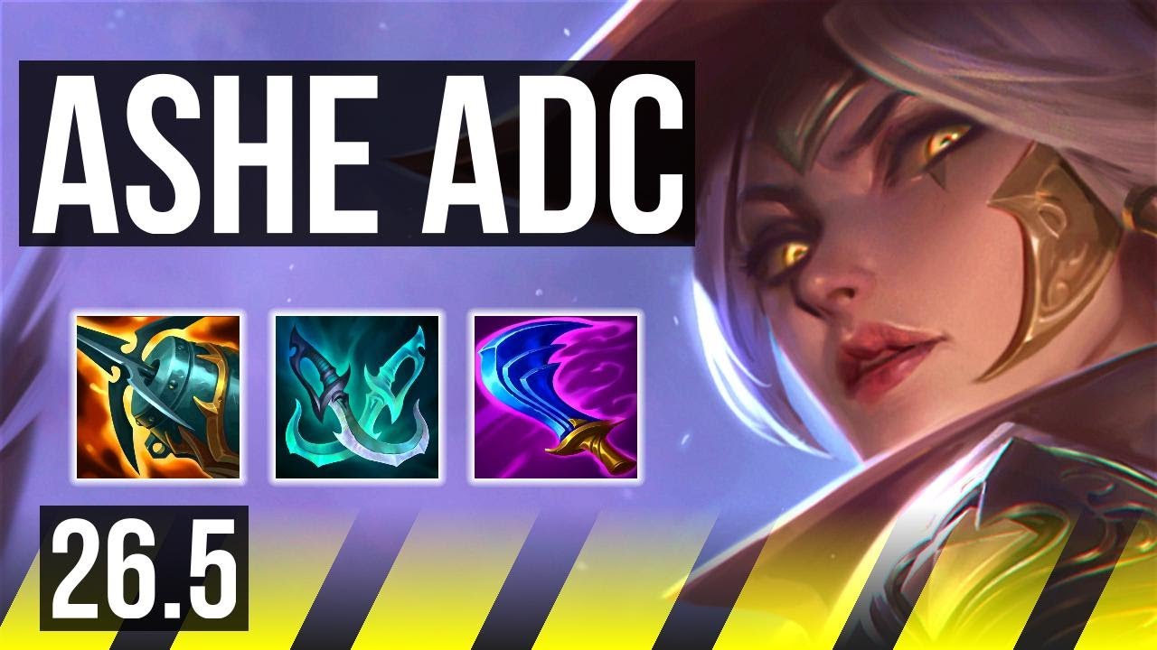 ASHE & Lulu vs SIVIR & Mel (ADC) | Good KDA: 17/1/11 | KR Master | 26.5