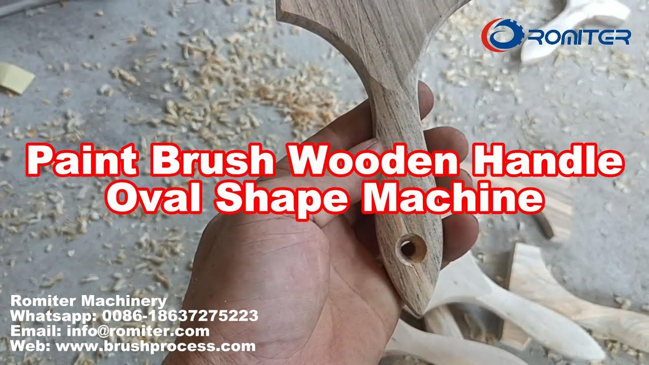 Paint Brush Wooden Handle Oval Shape Machine