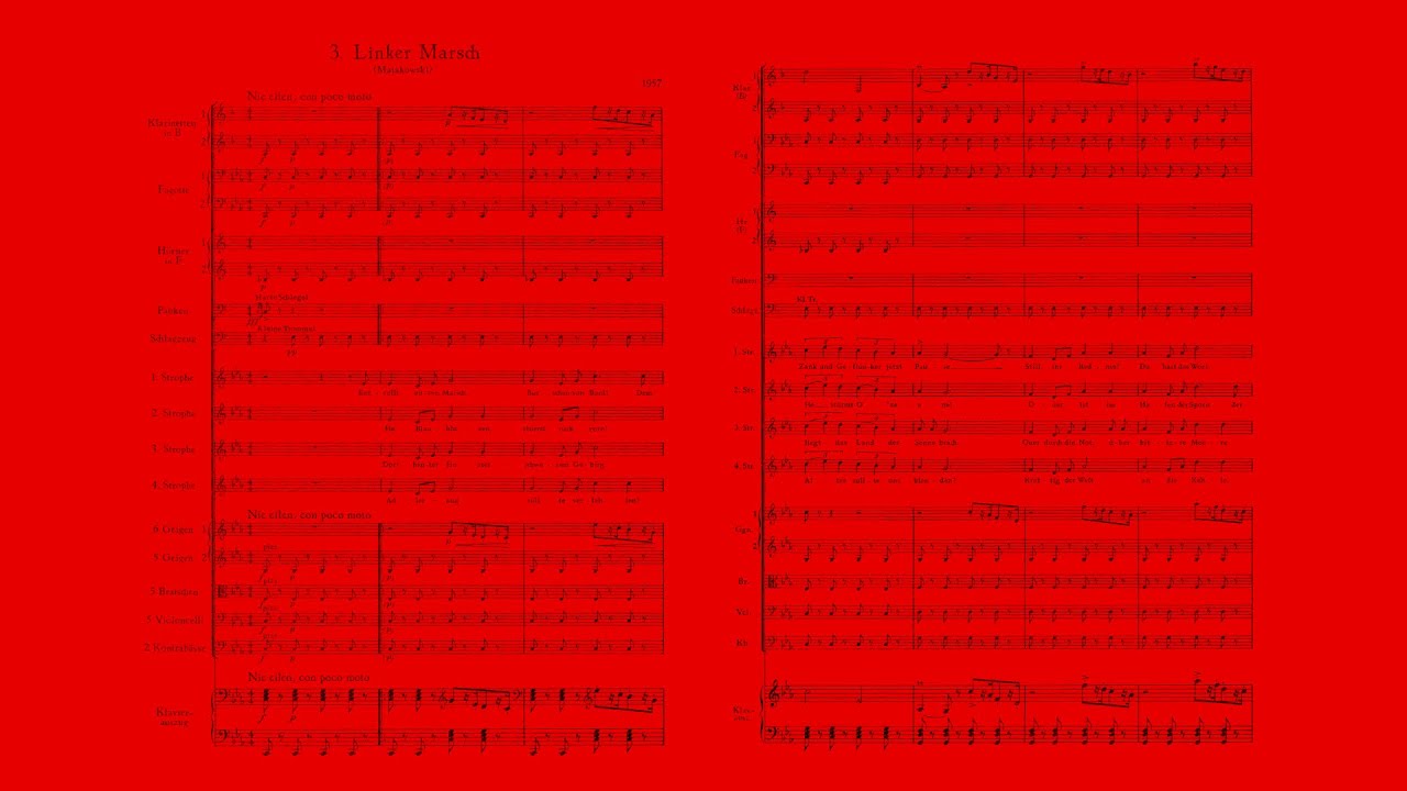 Hanns Eisler – Einheitsfrontlied, Solidaritätslied, Linker Marsch