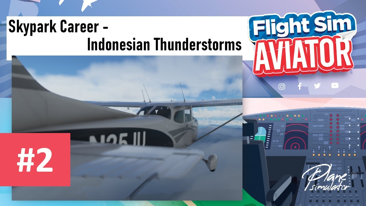 MSFS 2020 | The Skypark Career | Into Indonesian Thunderstorms