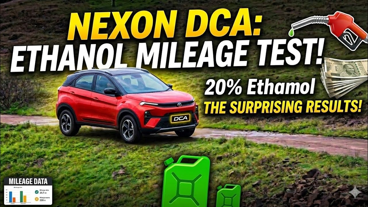 Tata Nexon DCA Ethanol Mileage Test: Shocking Results! 😱 | E20 Fuel Review