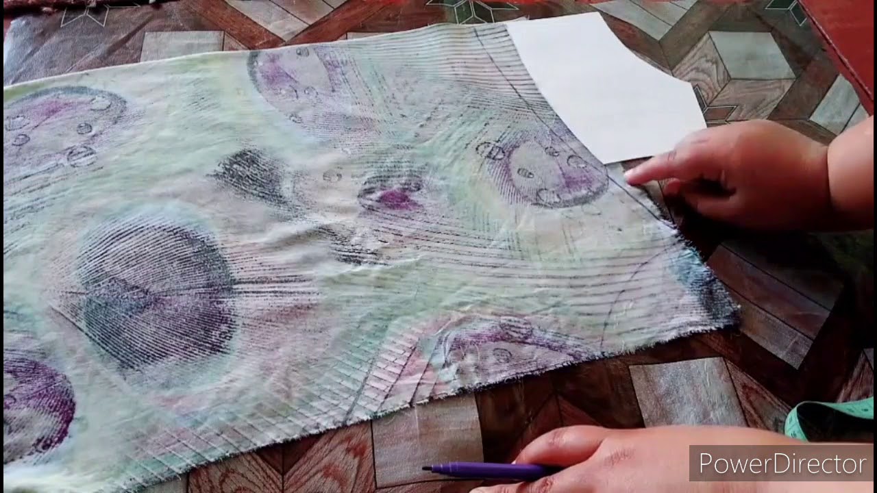 Выкраиваем мешковину платья ,оформляем пройму и низ кокетки .Тарзи пораи халтаи курта ва ковиши он