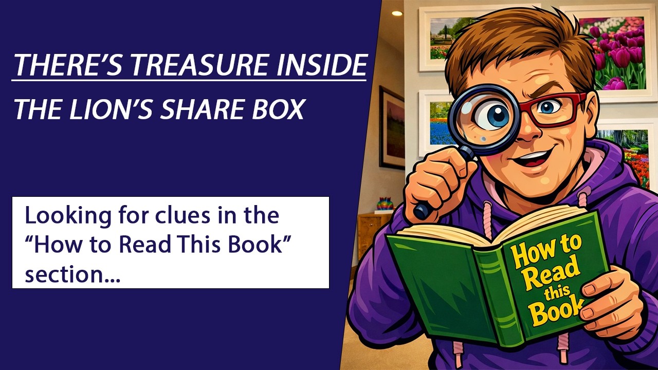 There's Treasure Inside - The Lion's Share Box - Clues in the 