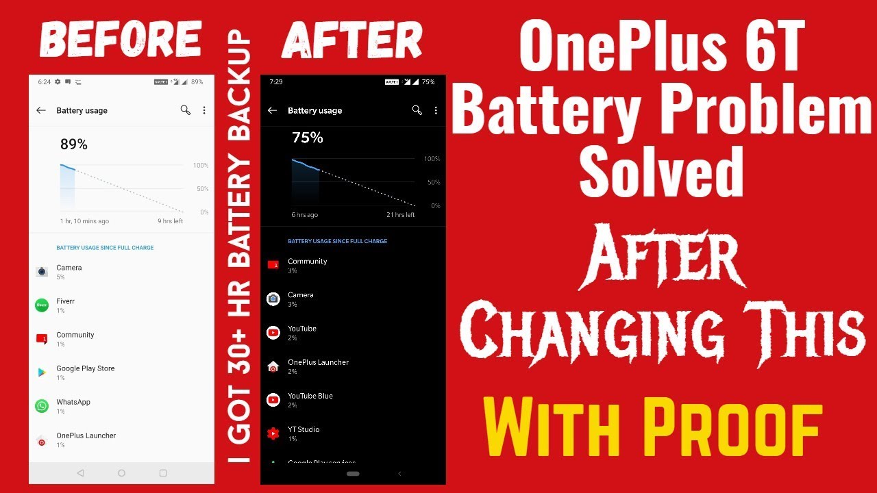 OnePlus 6t Battery Problem Solved Just Do This - Tutorial | Tamil