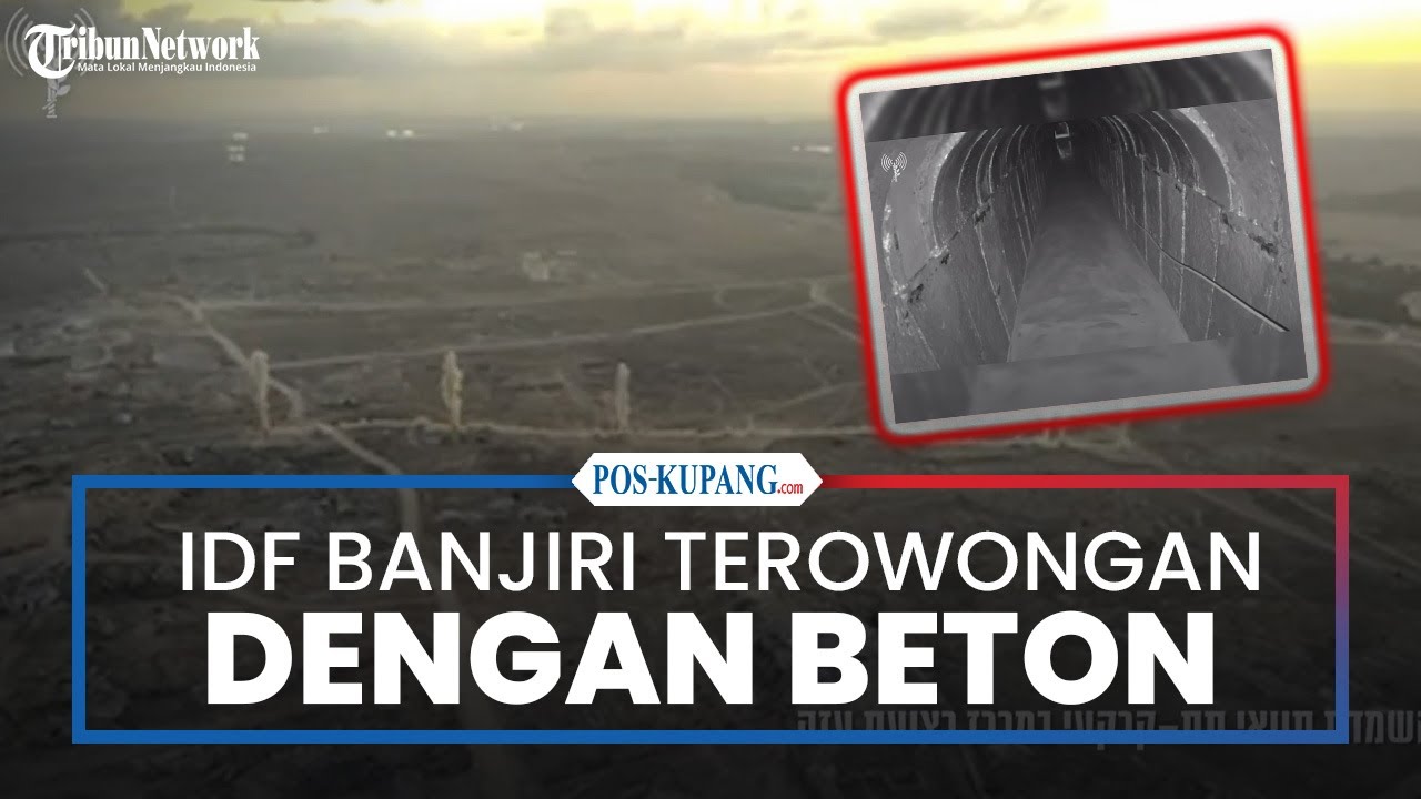 IDF Hancurkan Bunker dan Banjiri Terowongan Hamas dengan Beton di Gaza Tengah