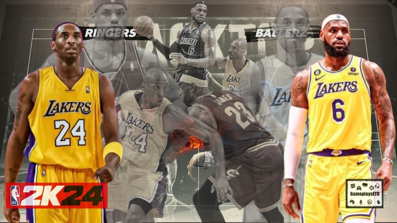 Kobe Bryant VS LeBron James | NBA 2k24 | Gameplay Simulation | Blacktop