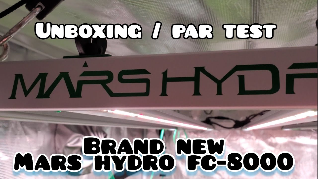 Самый мощный светильник, когда-либо созданный Mars Hydro, распаковка FC-8000 и тест PAR с некотор...