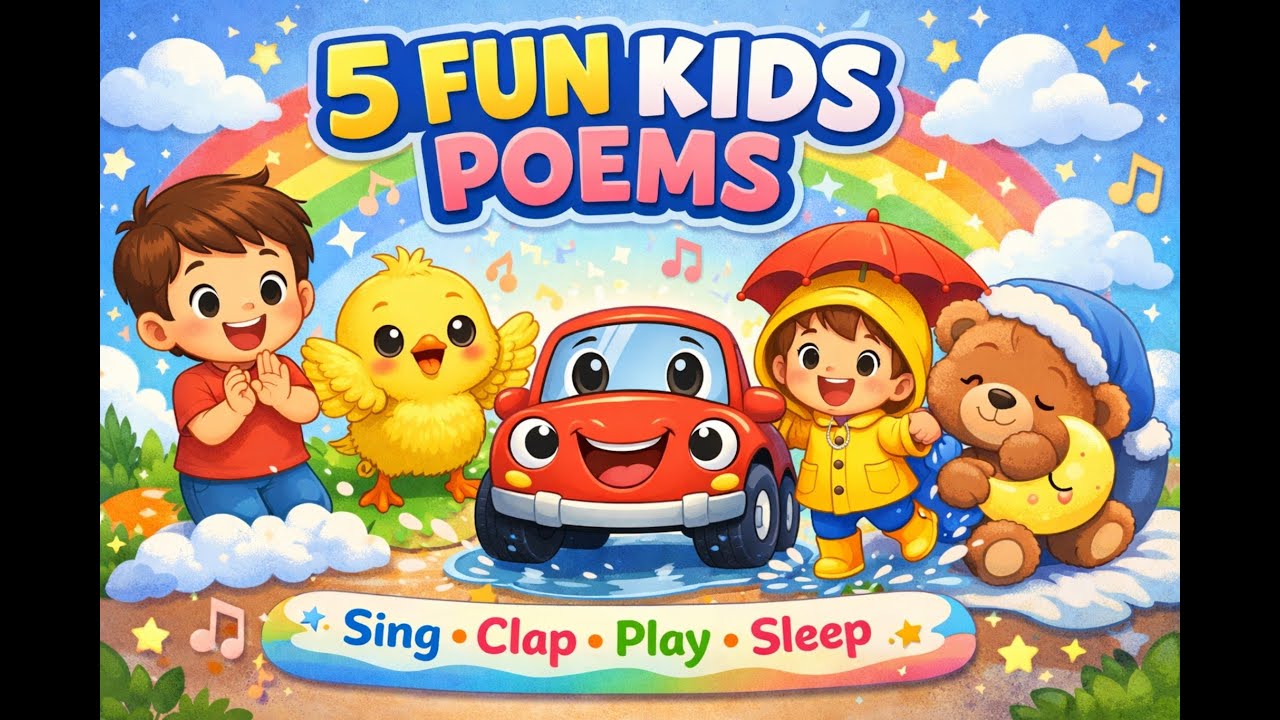 5 Fun Kids Poems | Clap, Sing, Play & Sleep for Toddlers
