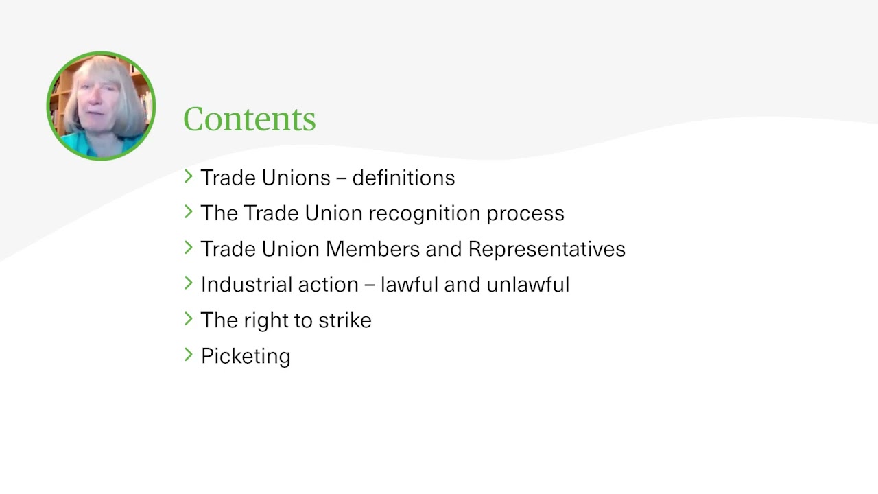 An Introduction to Trade Unions & Industrial Action - Webinar