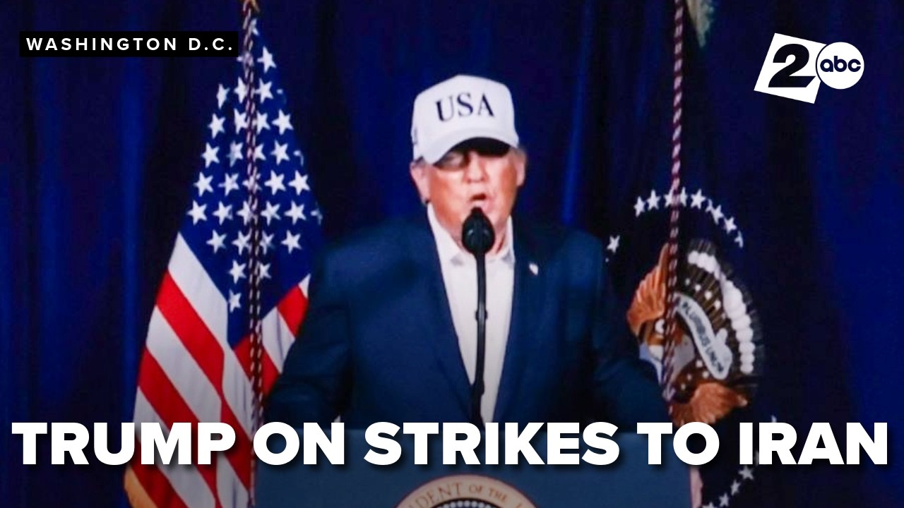 Donald Trump gives statement on US-Israel strikes on Iran