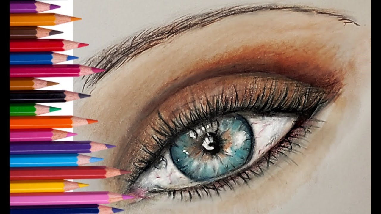 Tutorial Practice Sheets For Coloring Beautiful Eyes