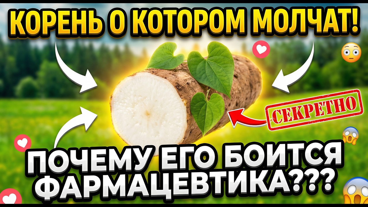 Корень, который заменит пол аптеки! Почему Диоскорею объявили сорняком?
