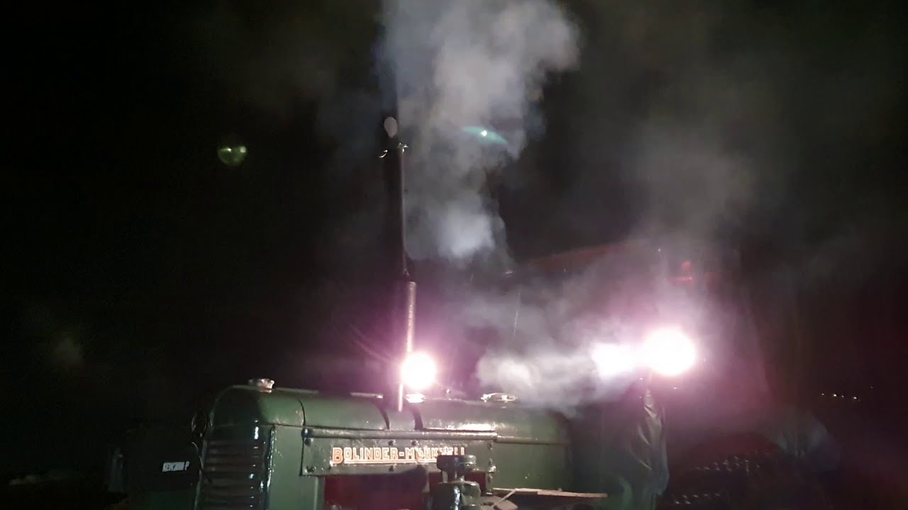 Kallstart av Bolinder Munktell 36 Diesel 1952