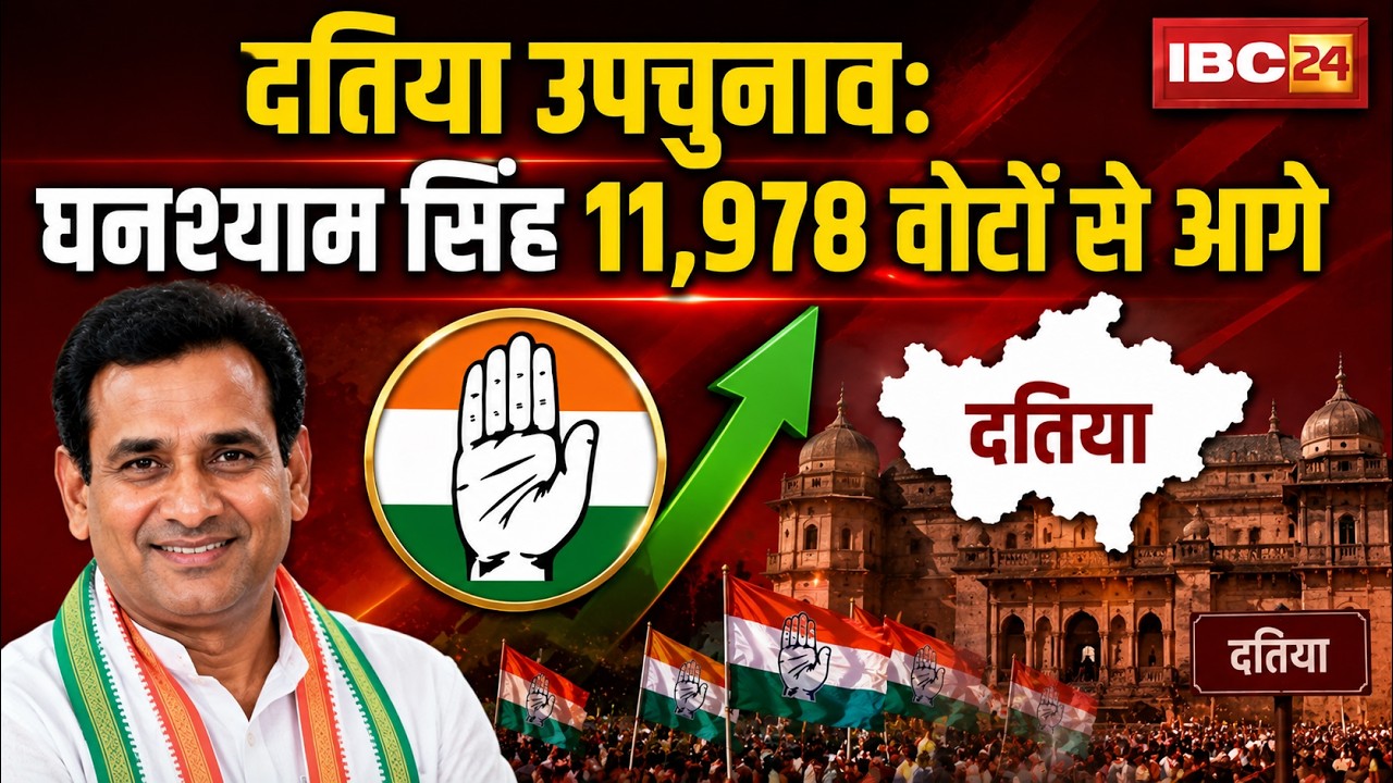 Datia By-Election Result: Congress takes a big lead in the 11th round, Ghanshyam Singh leads by 1...