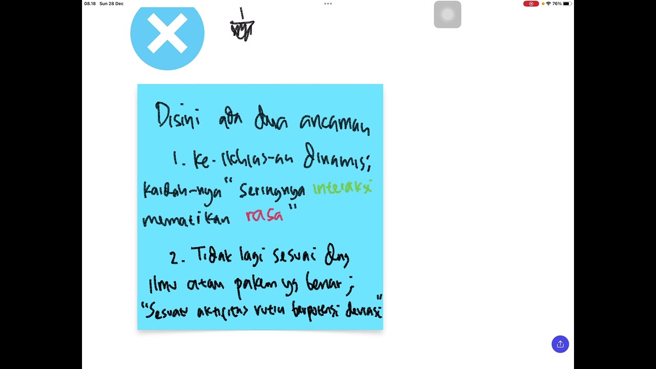 Sharing Session ; Penjelasan BAB KESBARAN