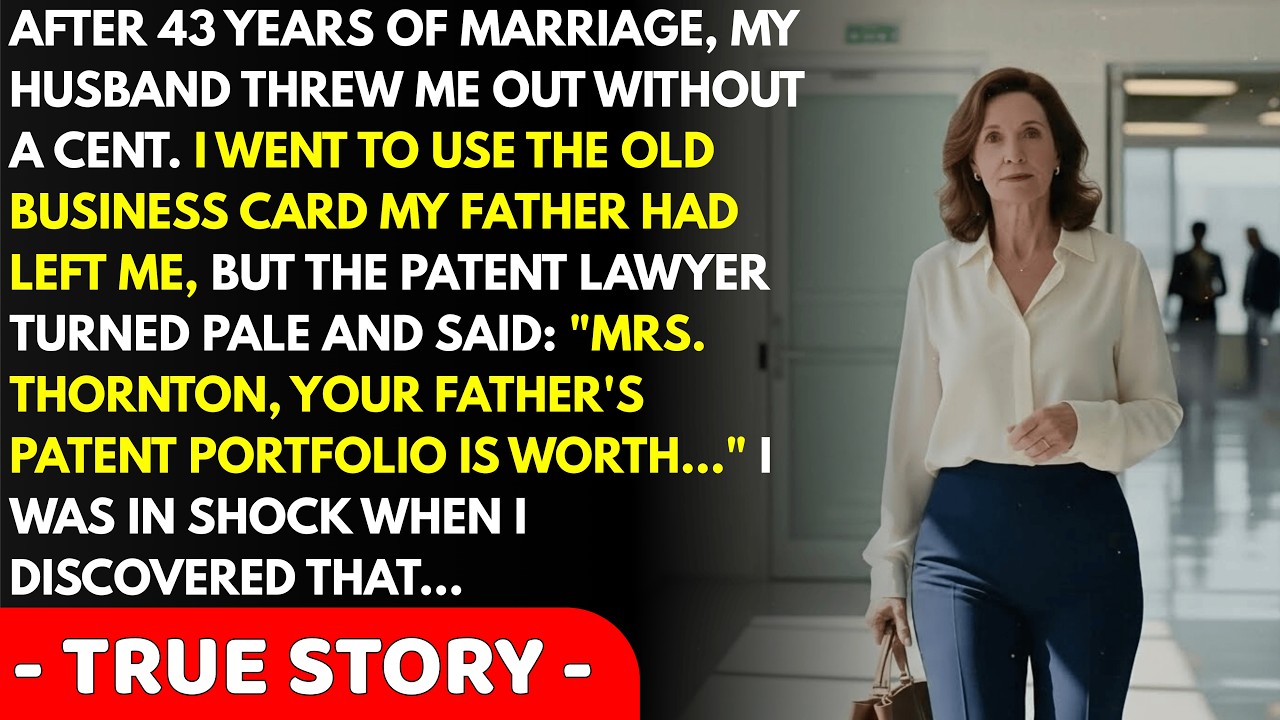 After 43 years of marriage, my husband threw me out with nothing. I found my father's old...