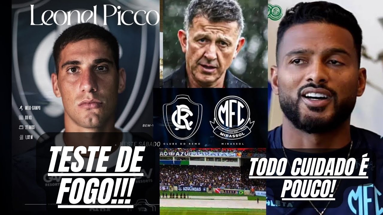 REMO X MIRASOL!TESTE DE FOGO PARA O TÉCNICO OSÓRIO!PICO,CATAROZZI,VITOR BUENO E CUFRÉ VÃO ESTREIAR?