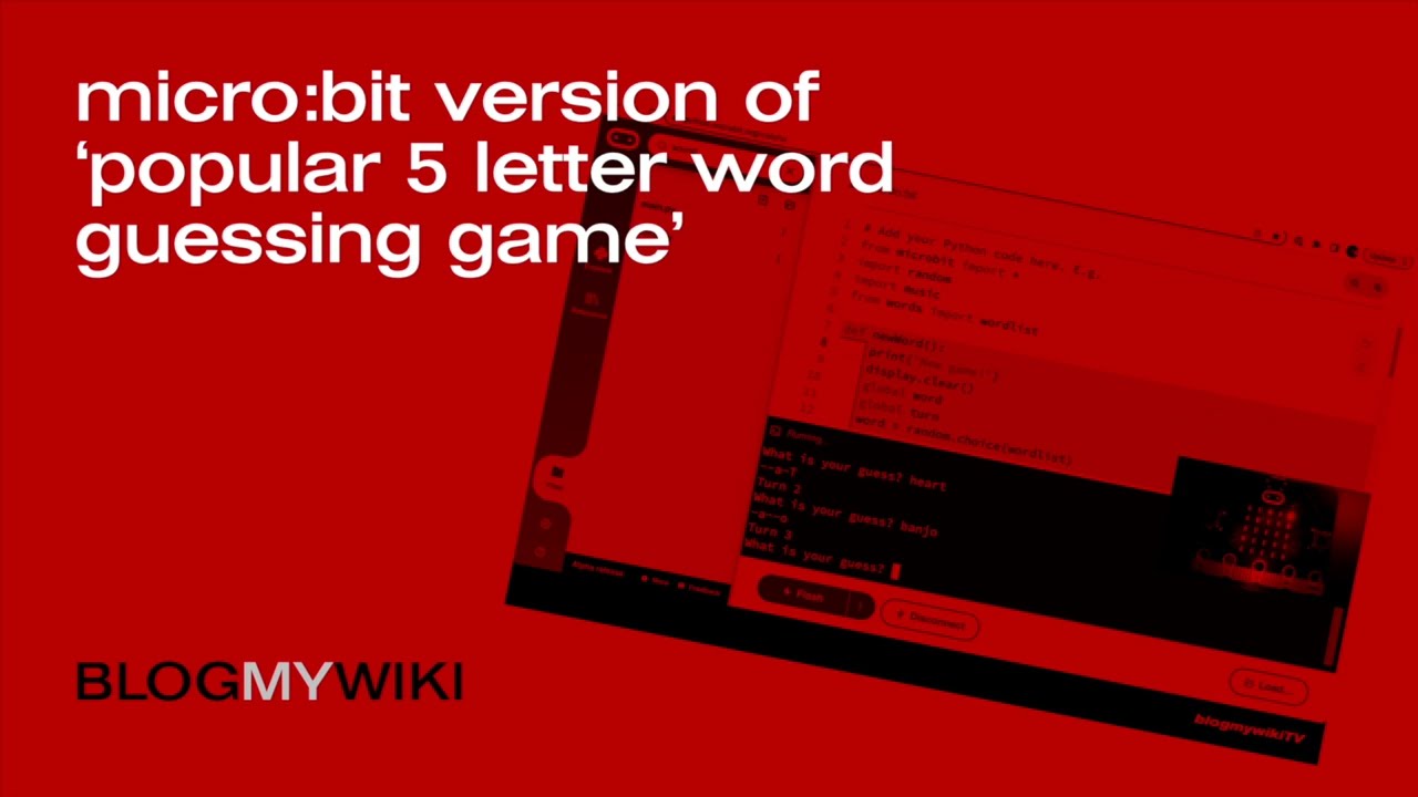 micro:bit version of popular word guessing game
