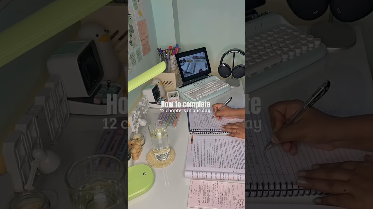 How to complete 12 chapters in a day 📚📚📚? #studytips #study #shorts