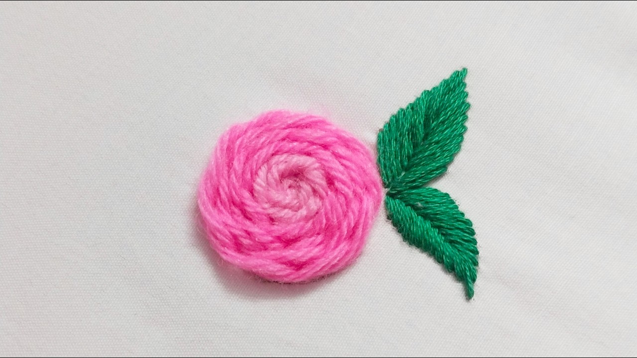 Simple and easy hand embroidery design || Beautiful flower embroidery design |