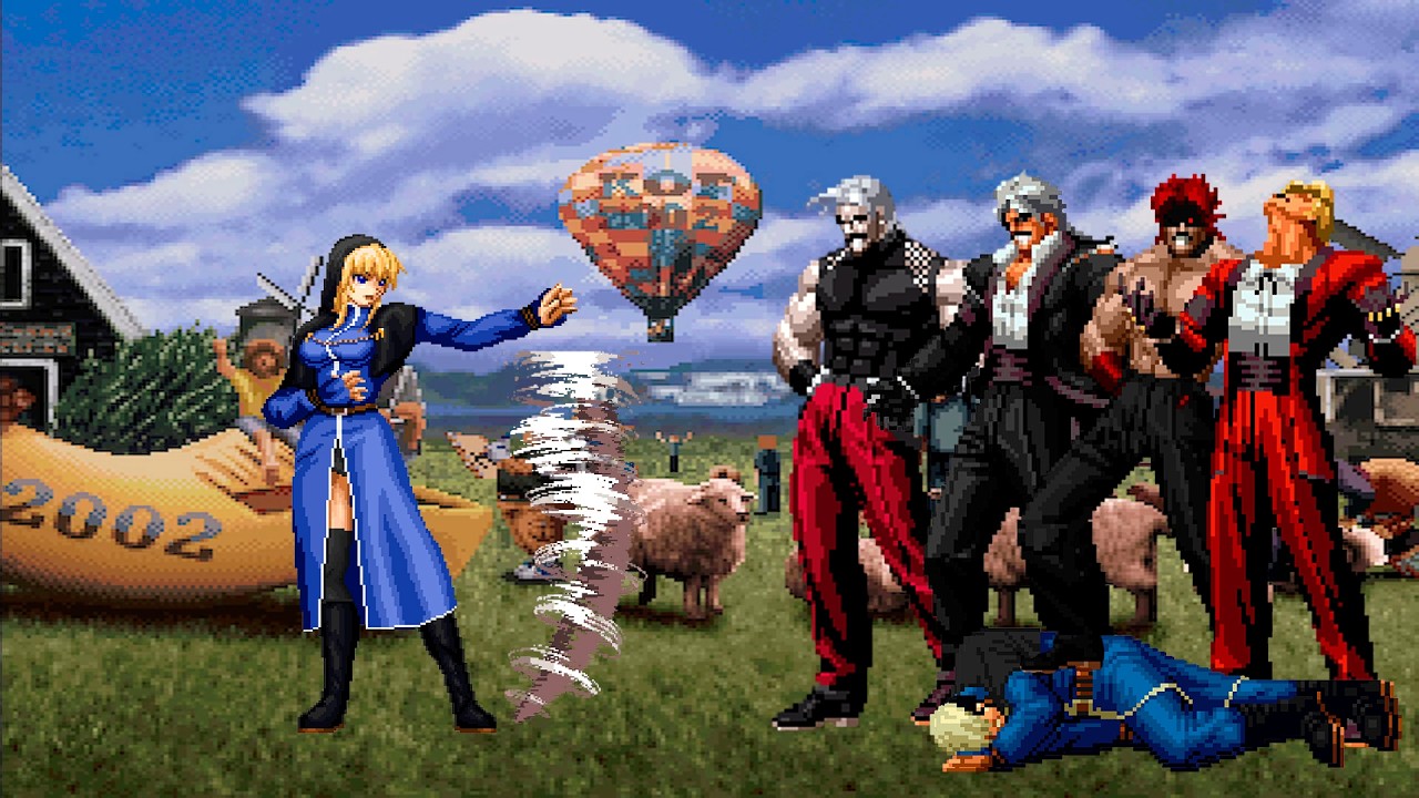 [KOF Mugen] Schlussel PRE vs Rugal Bernstein Team