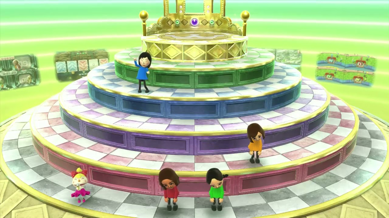 Wii Party U Battle of the Minigames 5 sets Misaki vs Hiromi vs Xiao-Tong vs Masako