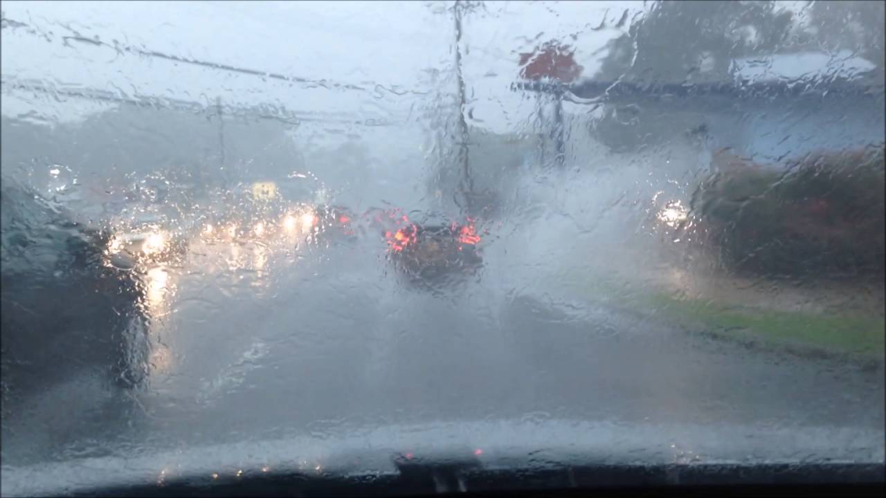 Driving in a Heavy Thunderstorm - Annapolis, MD 7/28/2016