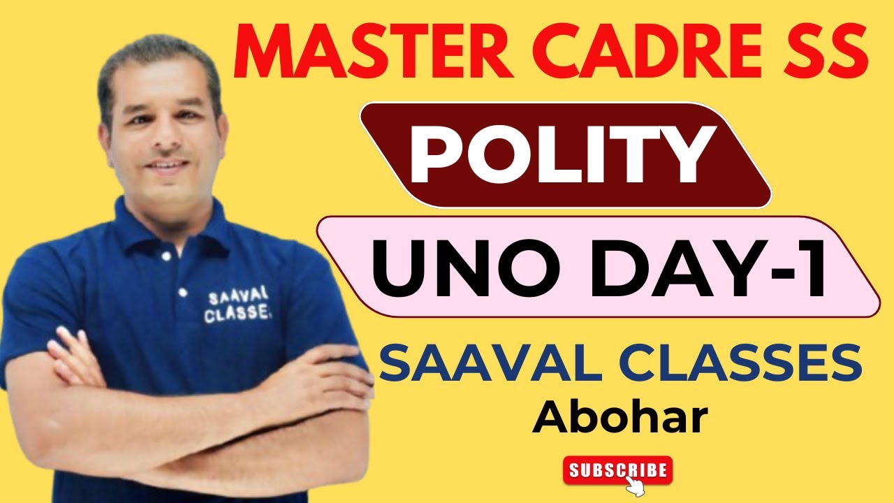 Master Cadre SS-Social Science | Indian Polity Demo | UNO Day-1 | SAAVAL CLASSES M: 95693-66100