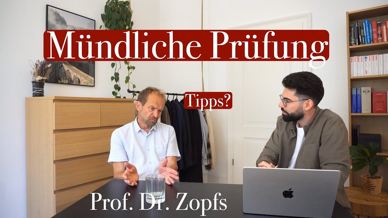 Tipps für die Mündliche Prüfung von Prof. Dr. Jan Zopfs | Jurastudium