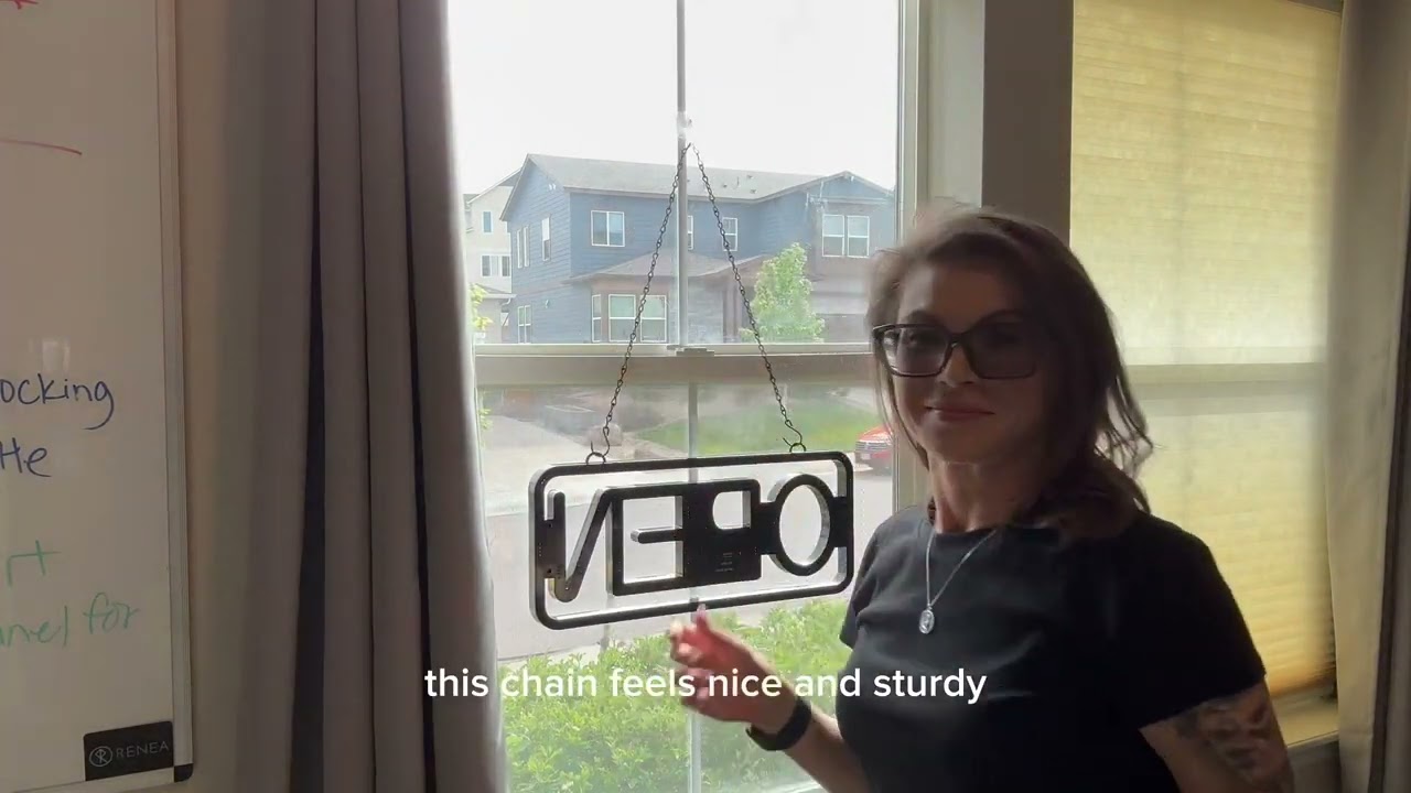 Led Open Sign, 21&times;10 inch Neon Open Sign with Remote, Color Changing & Scrolling Modes, Adjustable