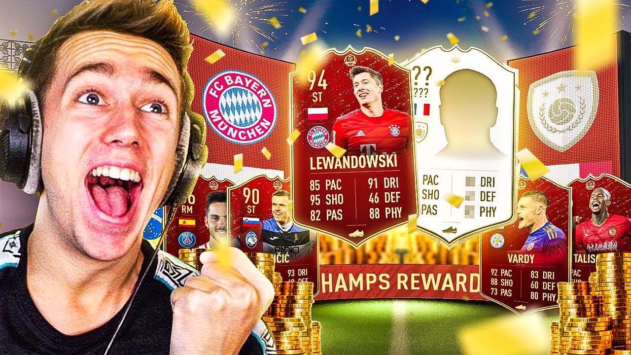 4 ICONS! WITH FUT CHAMPS RED PICKS (FIFA 20 PACK OPENING)