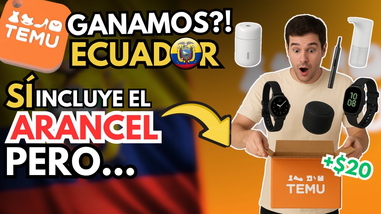 TEMU sin ARANCEL de 20 dólares a Ecuador 2025 🇪🇨  En todos los pedidos? #ecuador #temuecuador