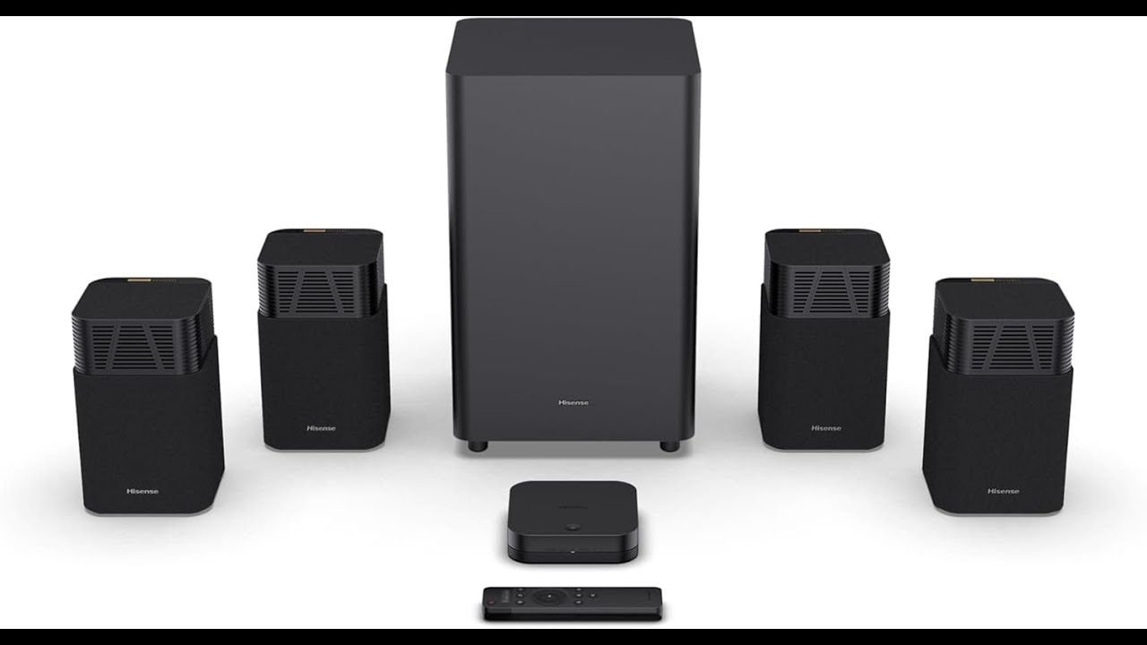 Hisense HT Saturn 4.1.2 Sound Bar | Dolby Atmos + Wireless Subwoofer for Cinematic Home Audio