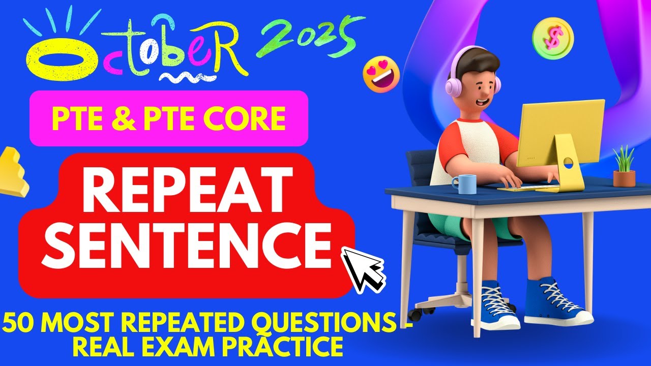 🔥 50 PTE Repeat Sentences Practice 2025 | Real Exam Questions | Daily Speaking Practice |