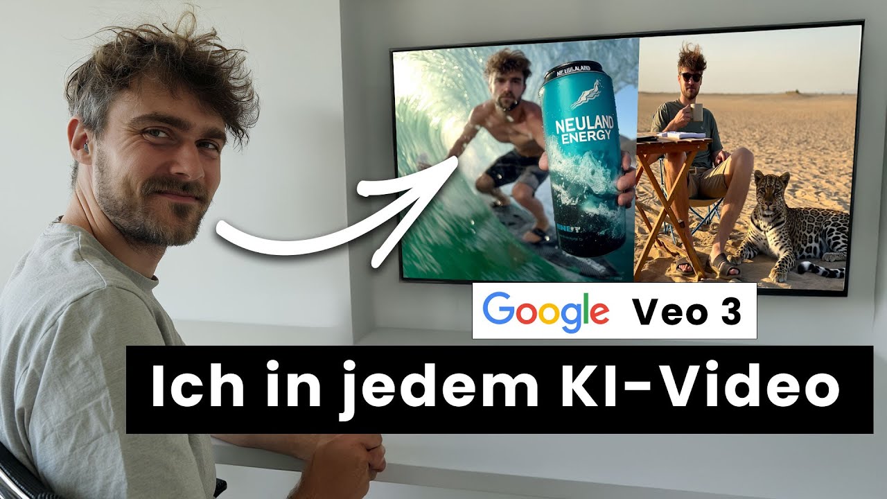 So setzt du DICH in jedes KI-Video &ndash; mit eigener Stimme (Veo 3 Tutorial)