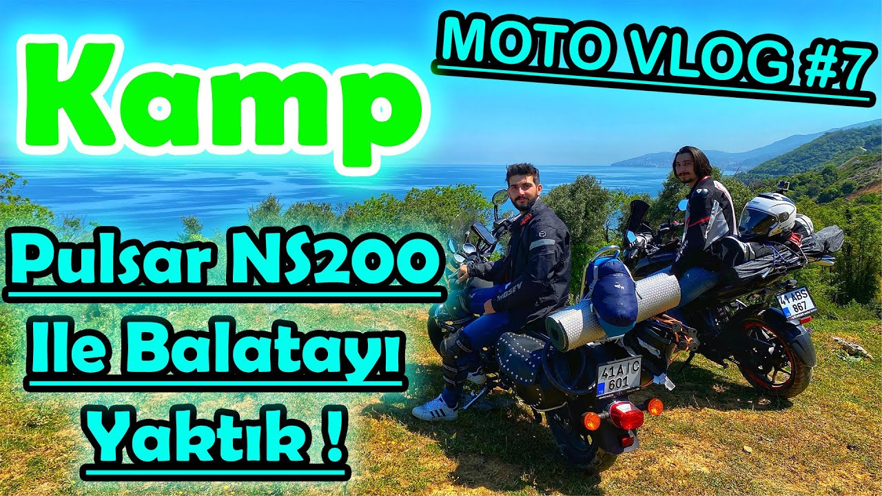 Superlight 125 cc ile uzun yol yapılır mı ? / Pulsar NS200 ile Kamp / Balatayı yaktık / MOTO VLOG #7