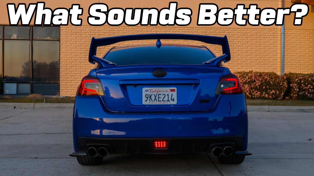 Subaru WRX STI: Выпускная труба с катализатором против безкатализаторной!