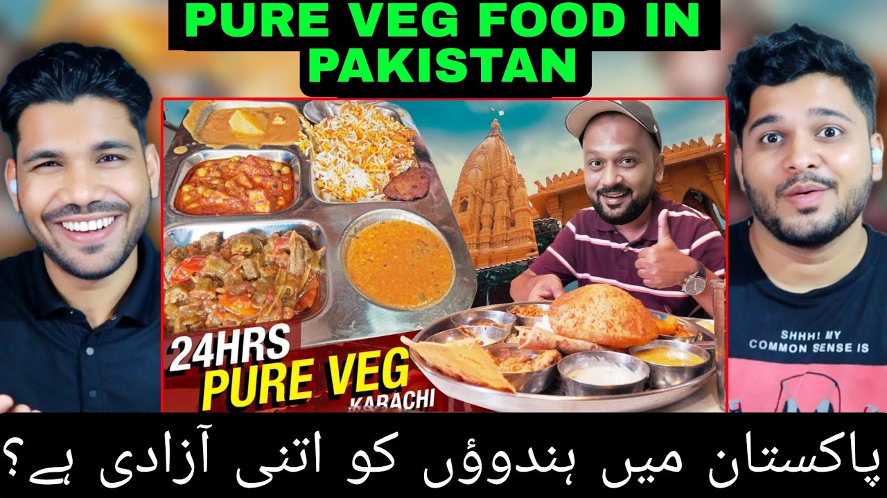 Reacting to 24 Hours Pakistan Karachi Pure Veg Food Challenge.